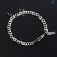 Quà noel cho bạn trai vòng tay đôi nam châm bạc trái tim khắc tên LTD0021  - Trang sức TNJ
