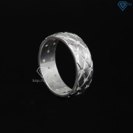 Nhẫn bạc nam hình kẻ caro đính đá NNA0180 - Trang Sức TNJ