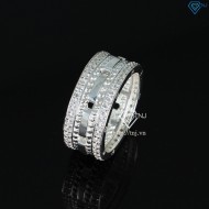 Nhẫn bạc nam đeo ngón cái đính đá NNA0186 - Trang sức TNJ