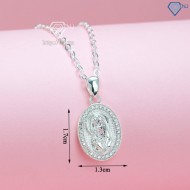 Mặt dây chuyền Đức Mẹ bằng bạc cho nữ DCN0564 - Trang sức TNJ