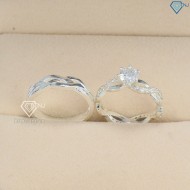 Nhẫn đôi bạc nhẫn cặp bạc vô cực ND0191