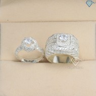 Nhẫn đôi nam nữ đính đá sang trọng ND0468 - Trang sức TNJ