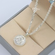 Dây chuyền Đức Mẹ bồng Chúa Giêsu cho bé trai bằng bạc DTA0028