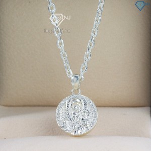 Dây chuyền Đức Mẹ bồng Chúa Giêsu cho bé trai bằng bạc DTA0028