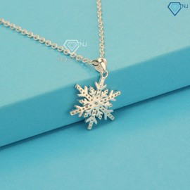 Quà valentine dây chuyền bạc nữ hình bông tuyết đẹp DCN0549 - Tran g sức TNJ