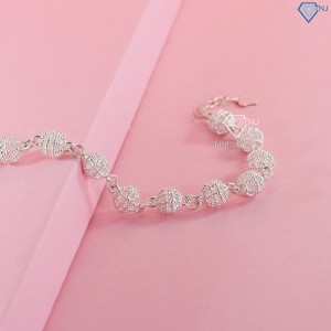 Quà Valentine cho bạn gái lắc tay bi bạc nữ đẹp LTN0250 - Trang sức TNJ