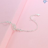 Quà tặng valentine vòng tay lông vũ bằng bạc cho nữ LTN0257 - Trang Sức TNJ