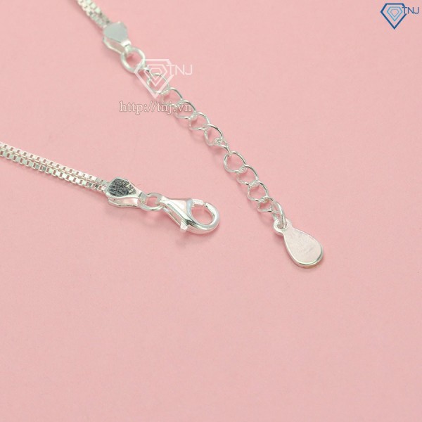 Quà valentine cho bạn gái lắc chân bi bạc cho nữ sang trọng LCN0077