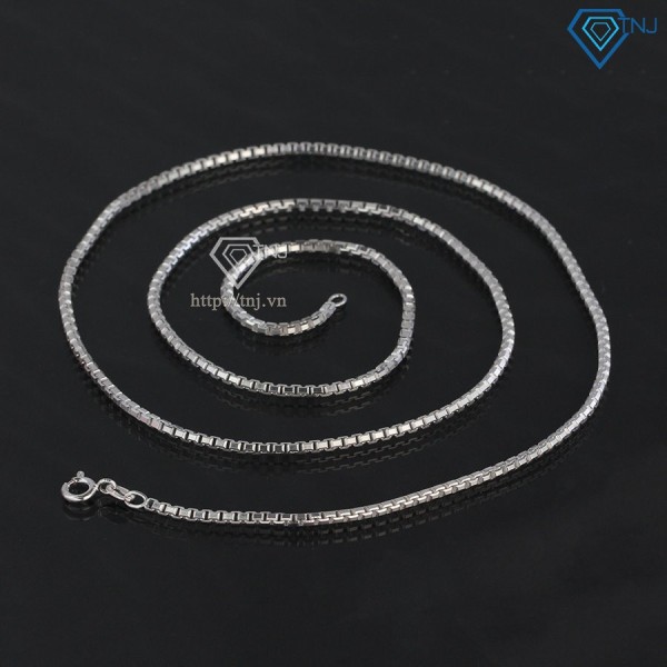 Quà valentine cho bạn trai dây chuyền bạc nam sợi nhỏ DCK0029 - Trang Sức TNJ