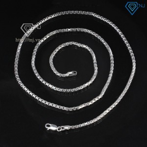 Quà tặng valentine cho nam dây chuyền bạc Ý 925 DCK0028 - Trang Sức TNJ