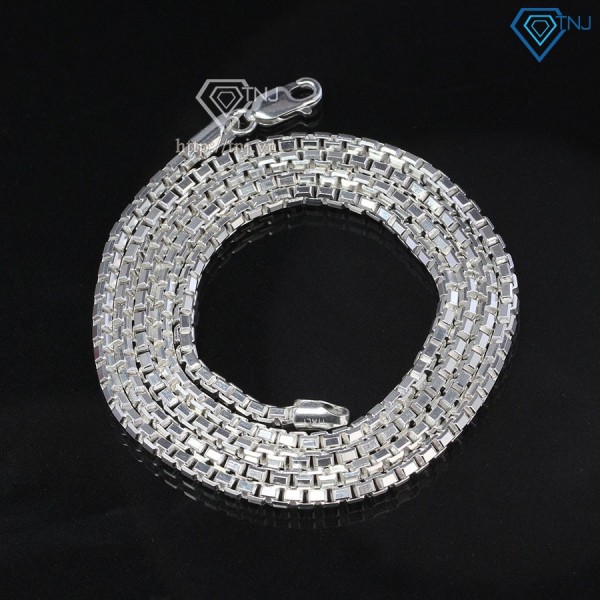 Quà tặng valentine cho nam dây chuyền bạc Ý 925 DCK0028 - Trang Sức TNJ
