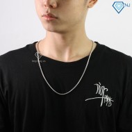 Quà tặng valentine cho nam dây chuyền bạc Ý 925 DCK0028
