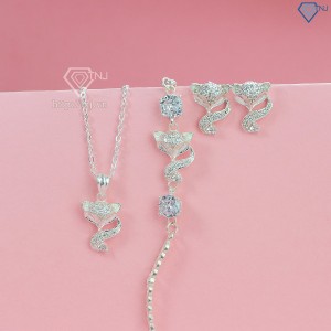 Quà valentine cho người yêu bộ trang sức bạc hồ ly BTS0029 - Trang Sức TNJ
