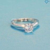 Quà valentine nhẫn bạc nữ đơn giản khắc tên NN0283 - Trang Súc TNJ