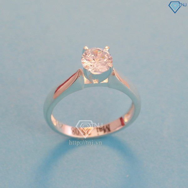 Quà valentine nhẫn bạc nữ đơn giản khắc tên NN0283 - Trang Súc TNJ