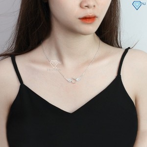 Quà tặng 8 3 cho người yêu dây chuyền bạc đôi cánh thiên thần DCN0498 - Trang sức TNJ