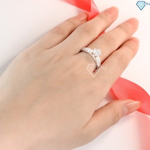 Quà 8 3 cho người yêu nhẫn bạc nữ đính đá đẹp cao cấp NN0165 - Trang Sức TNJ