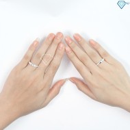 Mùng 8 3 tặng gì cho người yêu nhẫn đôi bạc đẹp đính đá tinh tế ND0080 - Trang sức TNJ