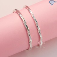 Quà tặng 8 3 cho người yêu vòng cặp đôi kiềng xoắn khắc tên LTD0017