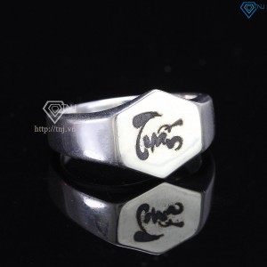 Nhẫn nam mặt lục giác trơn NNA0195 - Trang Sức TNJ