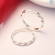 Nhẫn đôi bạc nhẫn cặp bạc đẹp ND0366 - Trang Sức TNJ