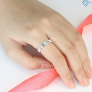 Nhẫn bạc nữ cá tính khắc tên mắt xích NN0326 - Trang Sức TNJ
