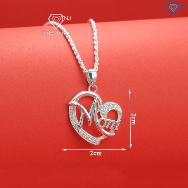 Dây chuyền bạc cho mẹ hình trái tim DCN0594 - Trang sức TNJ