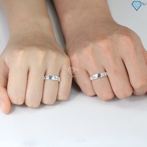 Nhẫn đôi bạn thân nữ mắt xích khắc tên theo yêu cầu ND0474  - Trang sức TNJ
