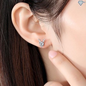 Bông tai con hươu bằng bạc cho nữ dễ thương BTN0163 - Trang Sức TNJ