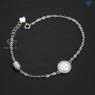 Lắc tay bạc nữ cung Kim Ngưu khắc tên LTN0264 -Trang sức TNJ