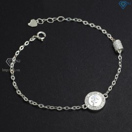 Lắc tay bạc nữ cung Nhân Mã khắc tên LTN0268 -Trang sức TNJ