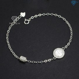Lắc tay bạc nữ cung Cự Giải khắc tên LTN0273 -Trang sức TNJ