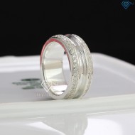 Nhẫn bạc nam đơn giản đính đá đẹp NNA0215 - Trang Sức TNJ