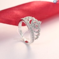 Nhẫn bạc nữ hình vương miện đính đá cao cấp NN0163 - Trang Sức TNJ