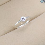 Nhẫn bạc nữ giá rẻ khắc tên theo yêu cầu NN0330  - Trang Sức TNJ