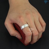 Nhẫn bạc nam đeo ngón trỏ đơn giản làm xước NNA0223- Trang Sức TNJ