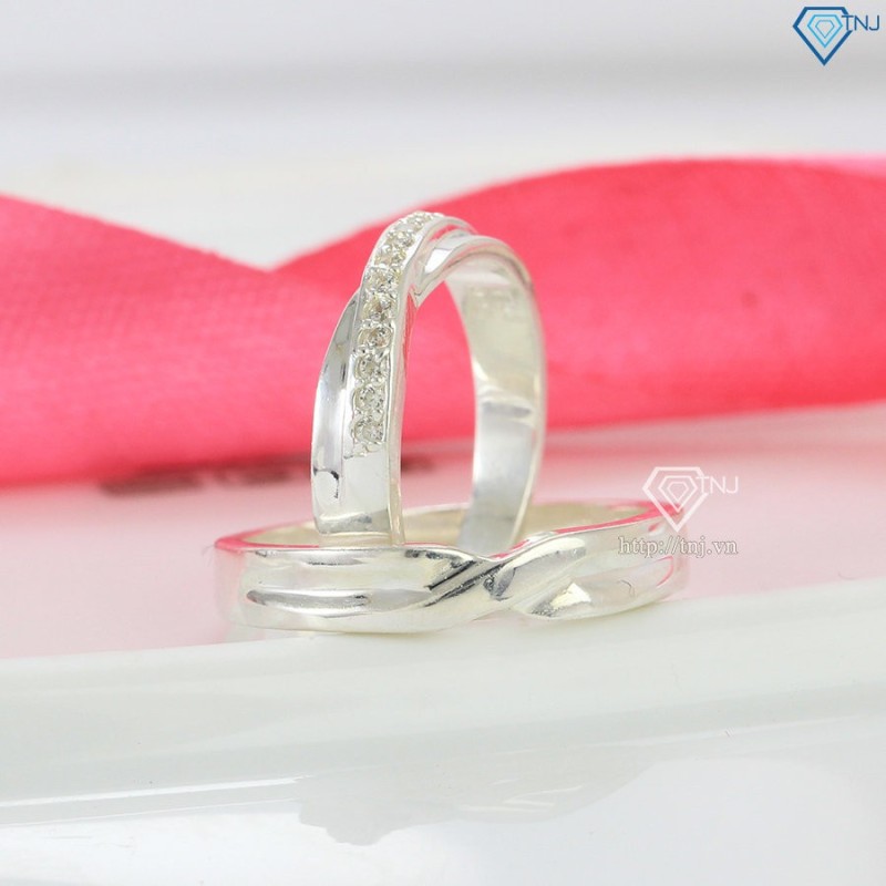 Nhẫn đôi bạc nhẫn cặp bạc đẹp ND0213 - Trang Sức TNJ
