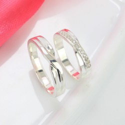 Nhẫn đôi bạc nhẫn cặp bạc đẹp ND0213