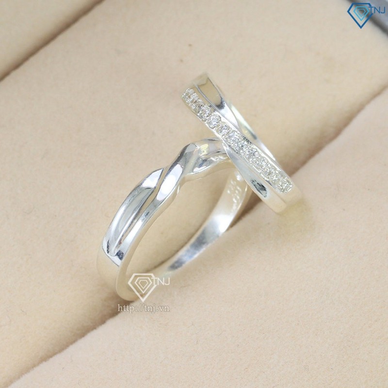 Nhẫn đôi bạc nhẫn cặp bạc đẹp ND0213 - Trang Sức TNJ
