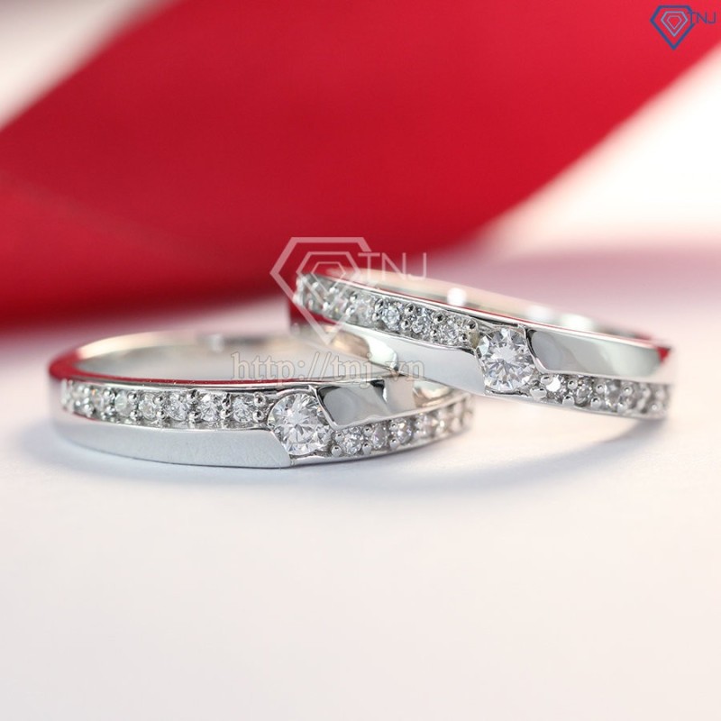 Nhẫn đôi bạc nhẫn cặp bạc đẹp ND0258