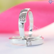 Nhẫn đôi bạc nhẫn cặp bạc đẹp ND0185 - Trang sức TNJ