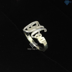 Nhẫn bạc nữ khắc tên theo yêu cầu NN0333 - Trang Sức TNJ