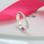 Nhẫn bạc nữ đơn giản khắc tên NN0336 - Trang Sức TNJ