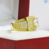 Nhẫn bạc nam bản to xi mạ vàng 18k NNA0110-XV- Trang sức TNJ