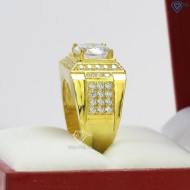 Nhẫn bạc nam bản to xi mạ vàng 18k NNA0110-XV- Trang sức TNJ