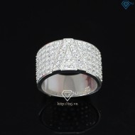 Nhẫn bạc nam chữ A đính đá NNA0209 -Trang sức TNJ