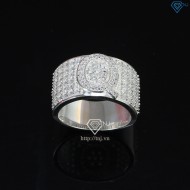 Nhẫn bạc nam chữ Q đính đá NNA0243 -Trang sức TNJ