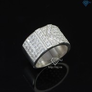 Nhẫn bạc nam chữ K đính đá NNA0209 -Trang sức TNJ