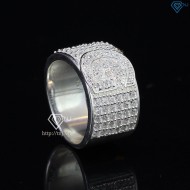 Nhẫn bạc nam chữ G đính đá NNA0209 -Trang sức TNJ