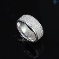 Nhẫn bạc nam full đính đá bản to cá tính NNA0251 - Trang sức TNJ